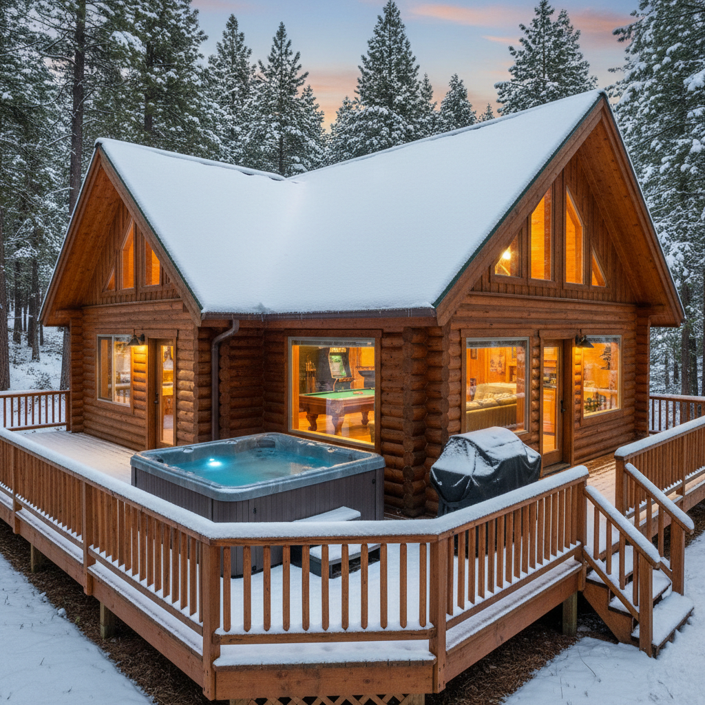 Family Cabin with Game Room (Big Bear Cool Cabins) — Cabin Rental in Moonridge, CA
