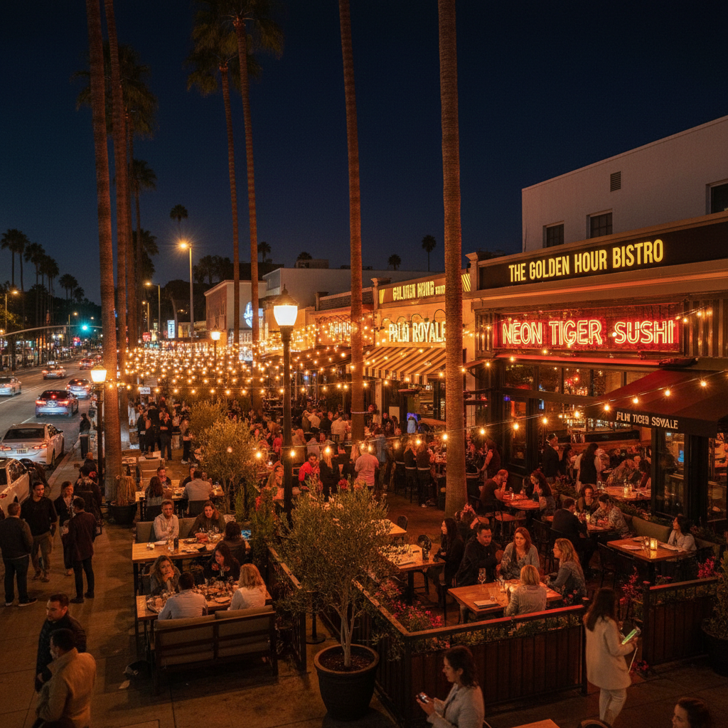 Best LA Neighborhoods for Nightlife & Dining 2026