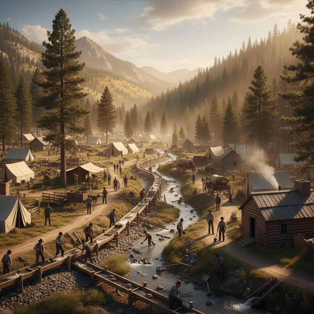 William Holcomb Discovers Gold