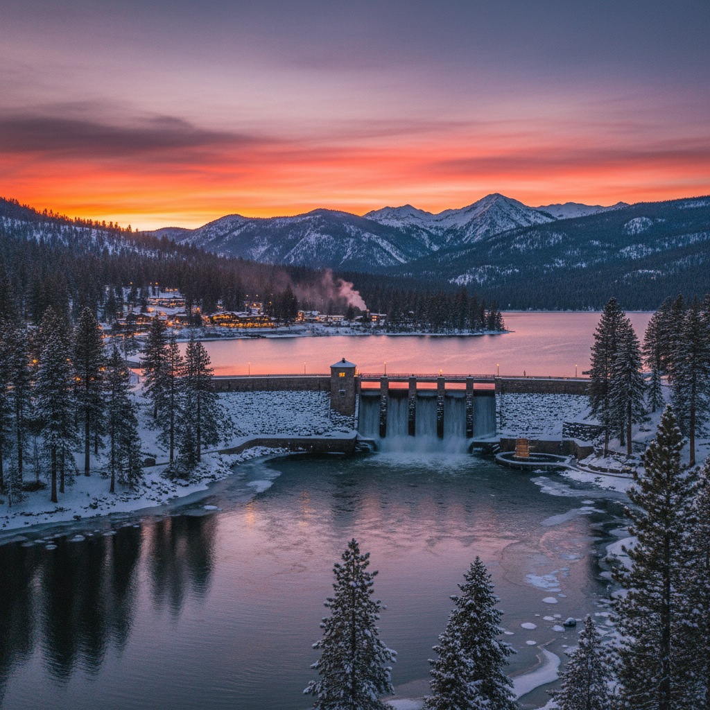 Cinematic Big Bear Lake history landscape