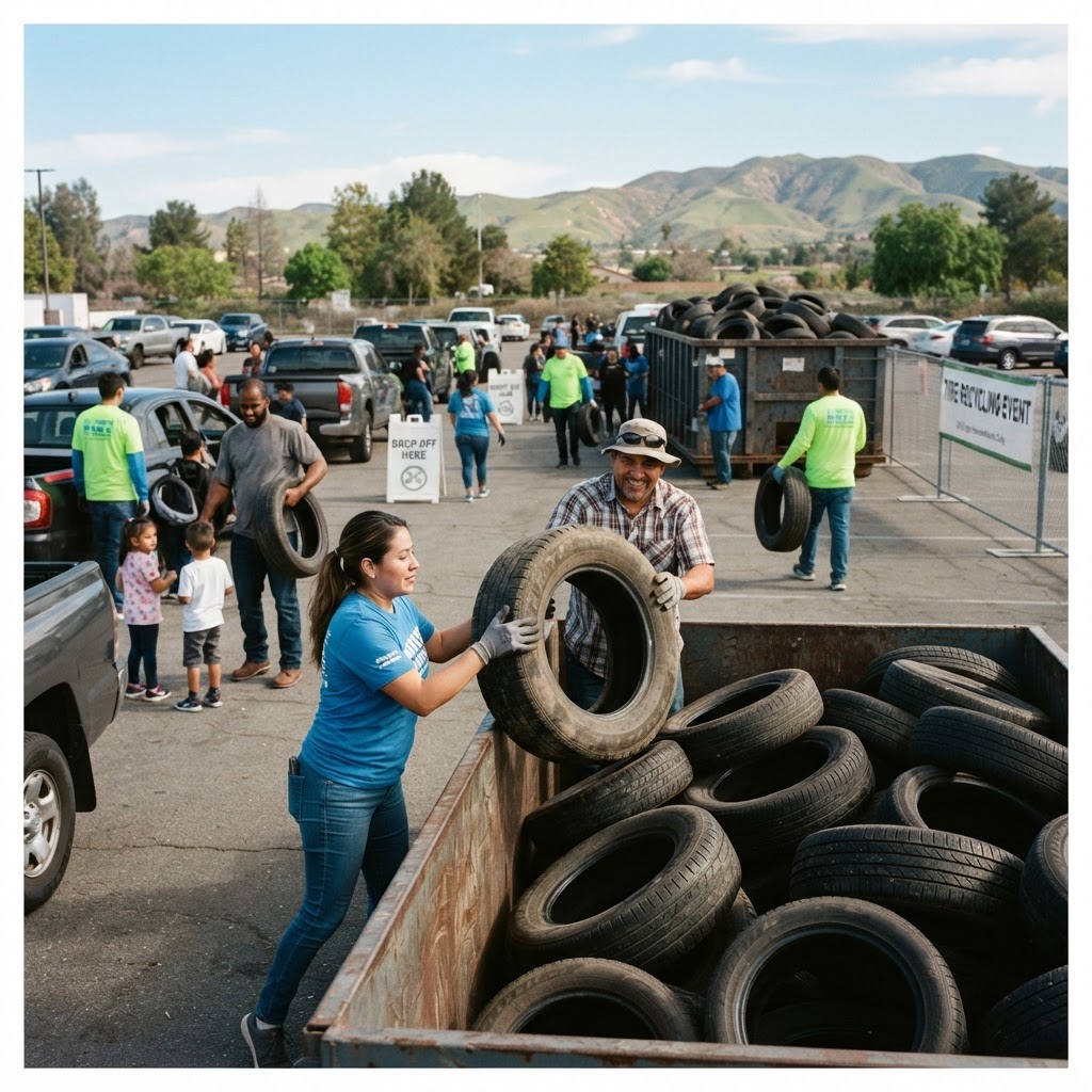 Got Tires? Recycle Them For Free!