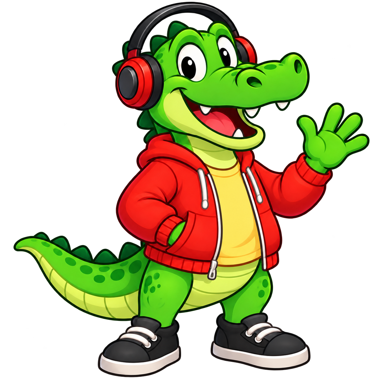 Green Gator, the friendly VivaFusion website mascot