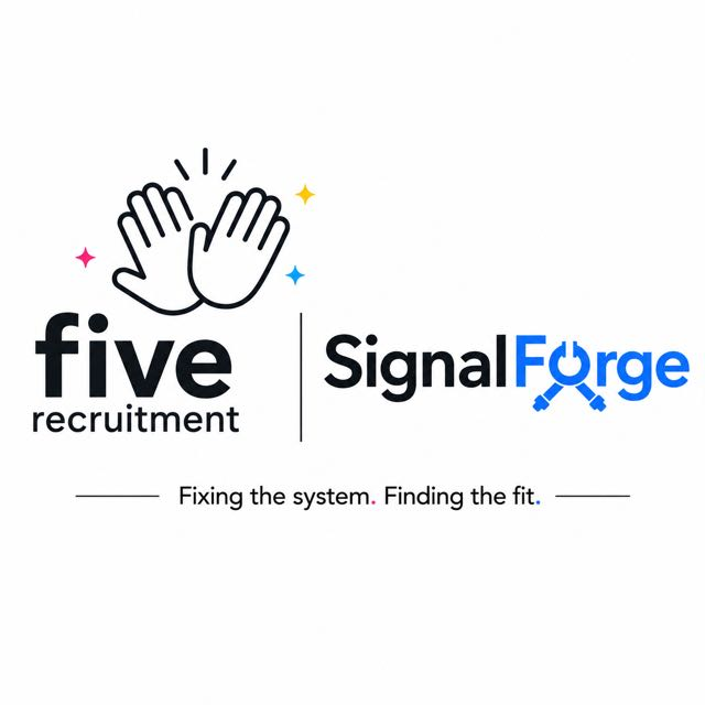 SignalForge x Five Recruitment partnership logo