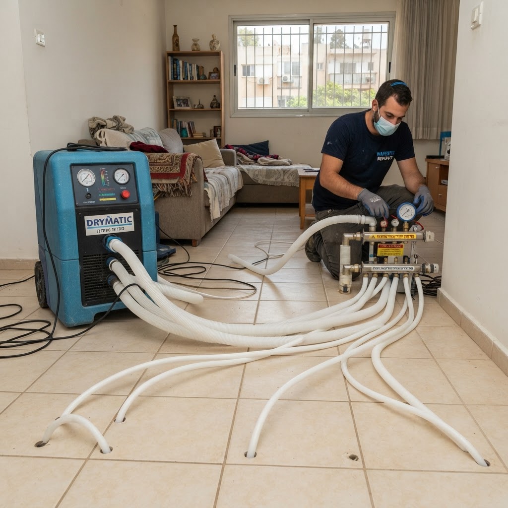 ייבוש תת רצפתי ברחובות - ציוד תעשייתי בדירה