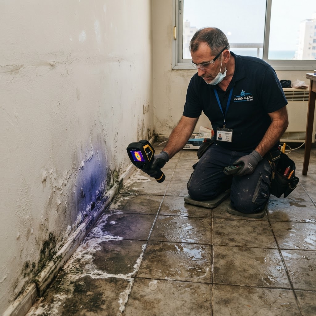 אבחון נזקי רטיבות בנהריה