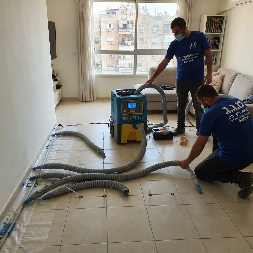ייבוש תת רצפתי בבני ברק - ציוד תעשייתי בדירה