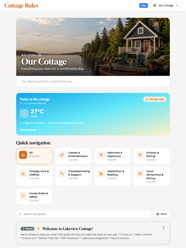 Guest Guide Demo