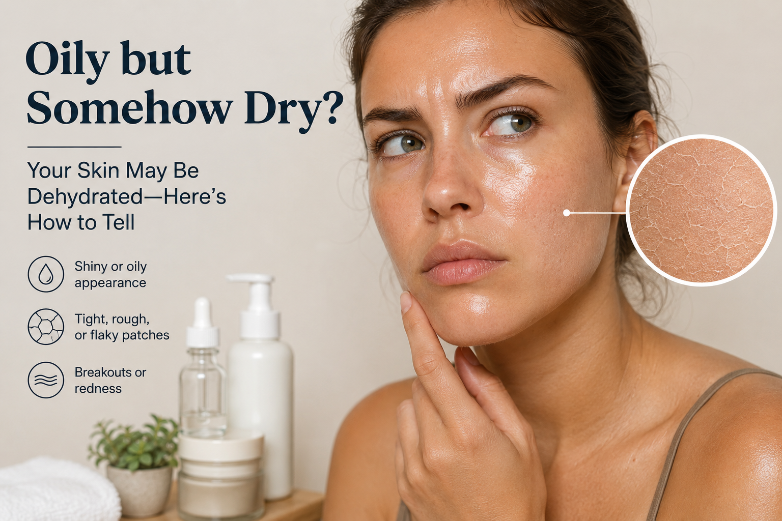 Oily but Somehow Dry? Your Skin May Be Dehydrated—Here's How to Tell