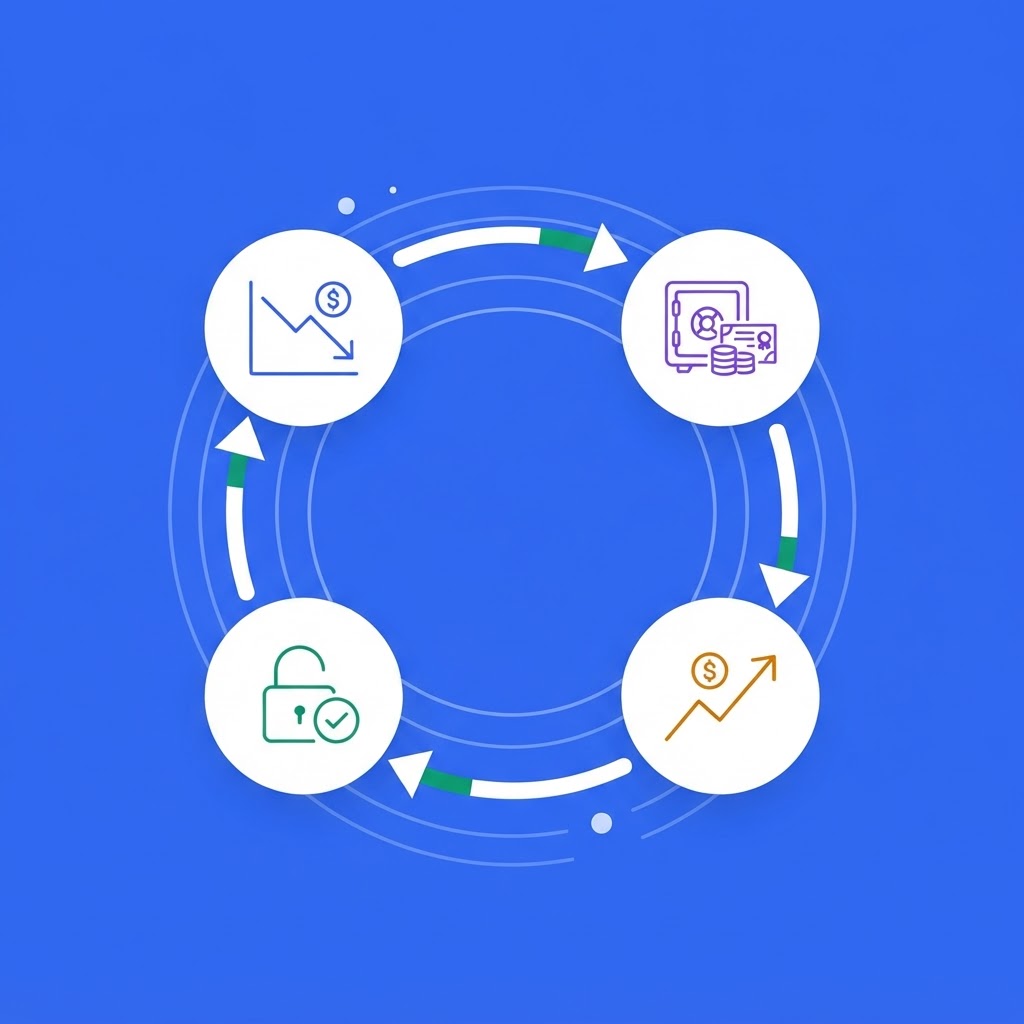 Wheel cycle illustration