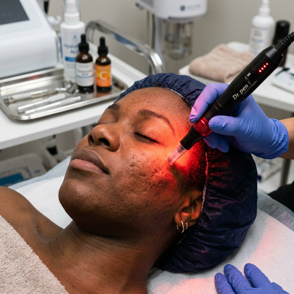 Acne Scar Reduction Microneedling