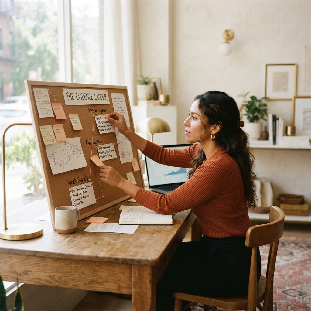 The Evidence Ladder: How to Rank Validation Signals From Weak to Strong
