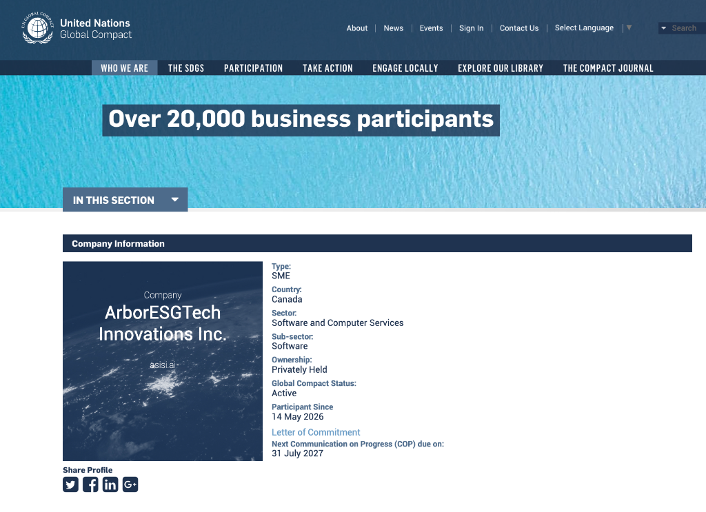 A Milestone for ArborESGTech Innovations Inc.