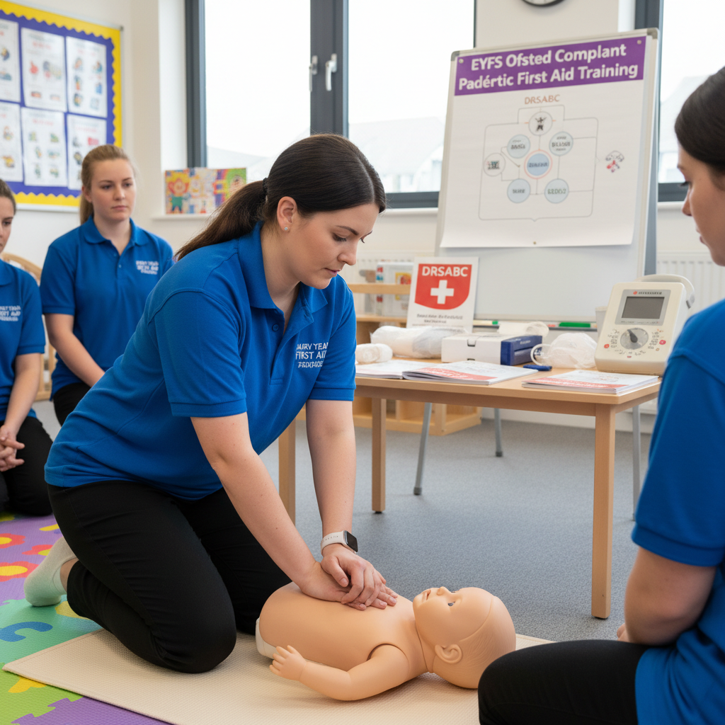 Blended Paediatric First Aid course EYFS Ofsted Yorkshire