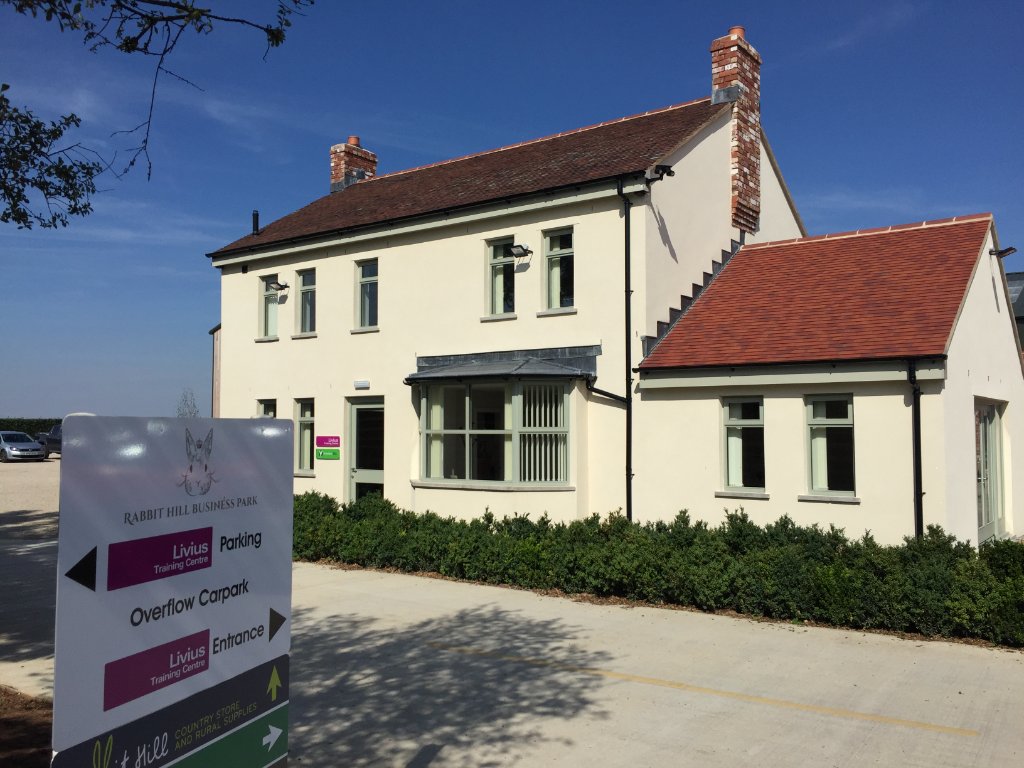 Livius Training Centre at Rabbit Hill Business Park, Boroughbridge — sunny exterior view