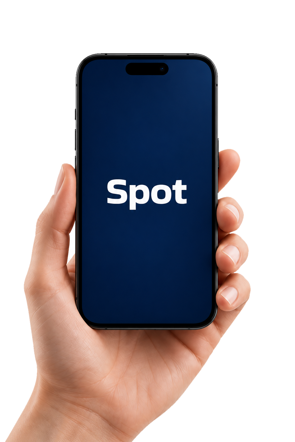 Phone displaying the Spot app