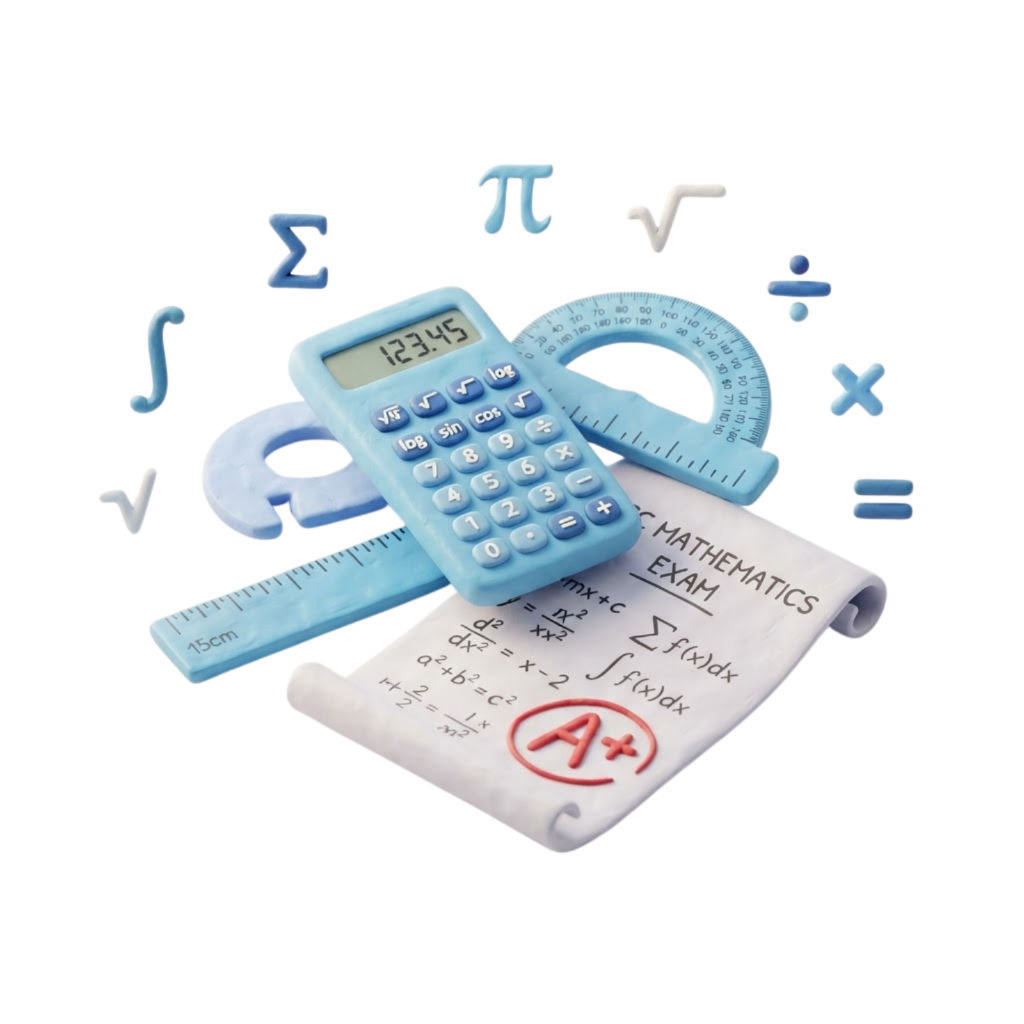 3D illustration representing HSC Mathematics tutoring
