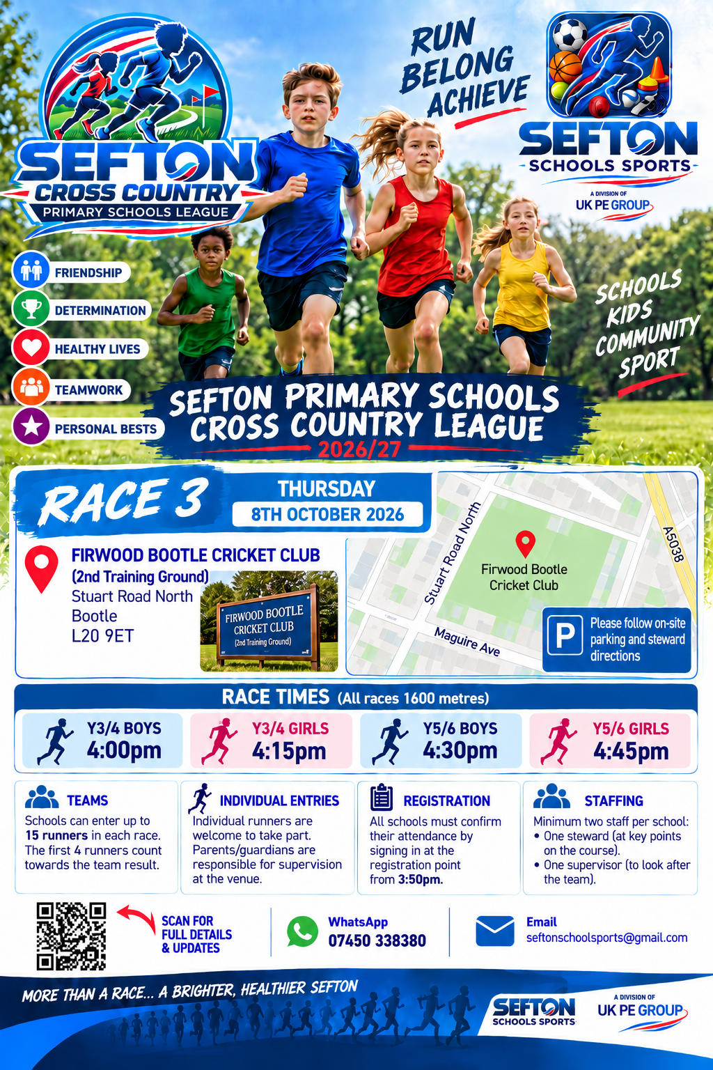 Race 3 — Sefton Primary Schools Cross Country League