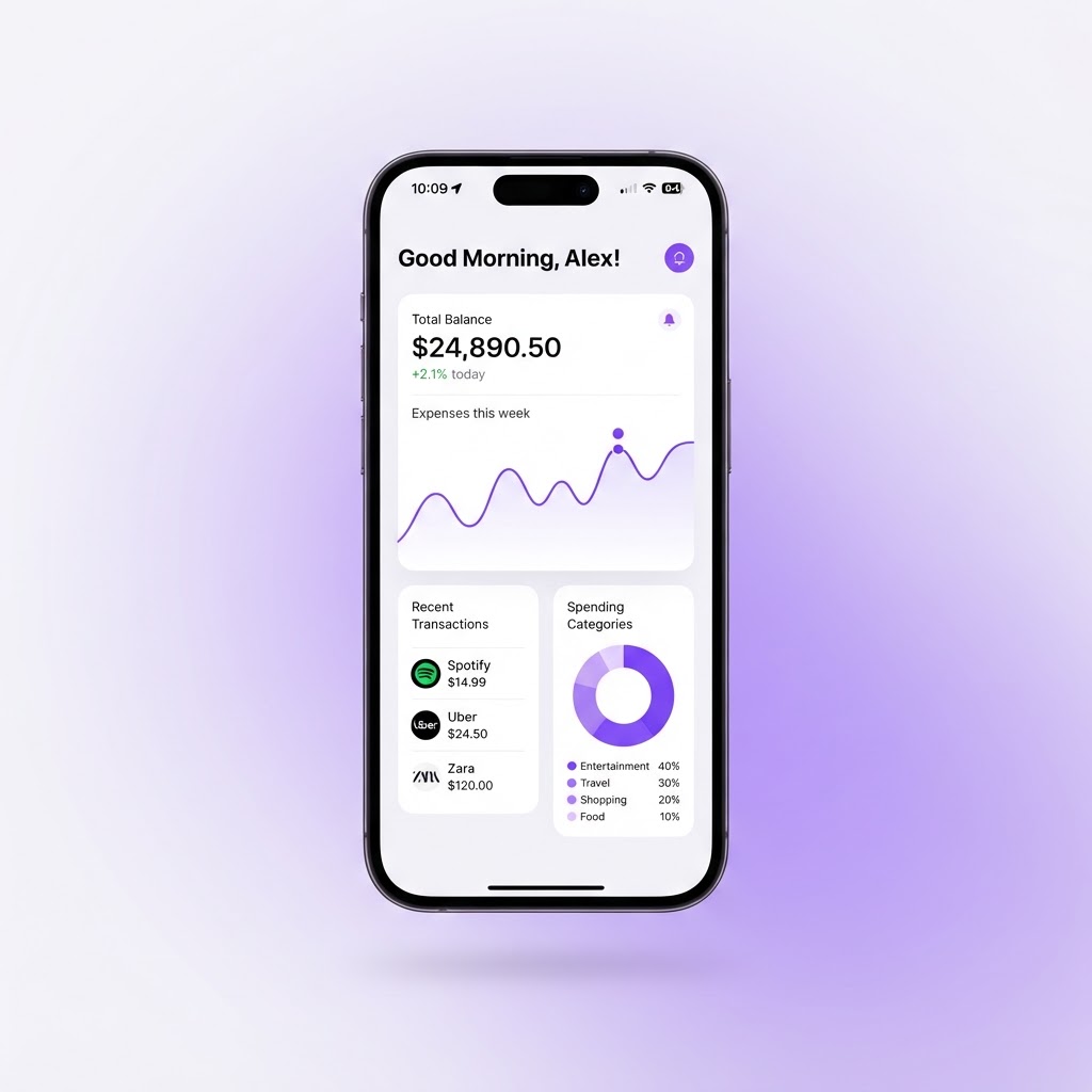 Design in phone mockup