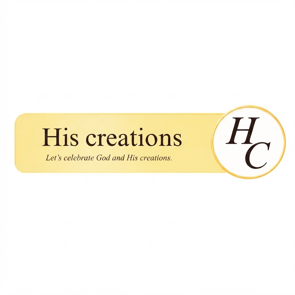 His creations banner logo