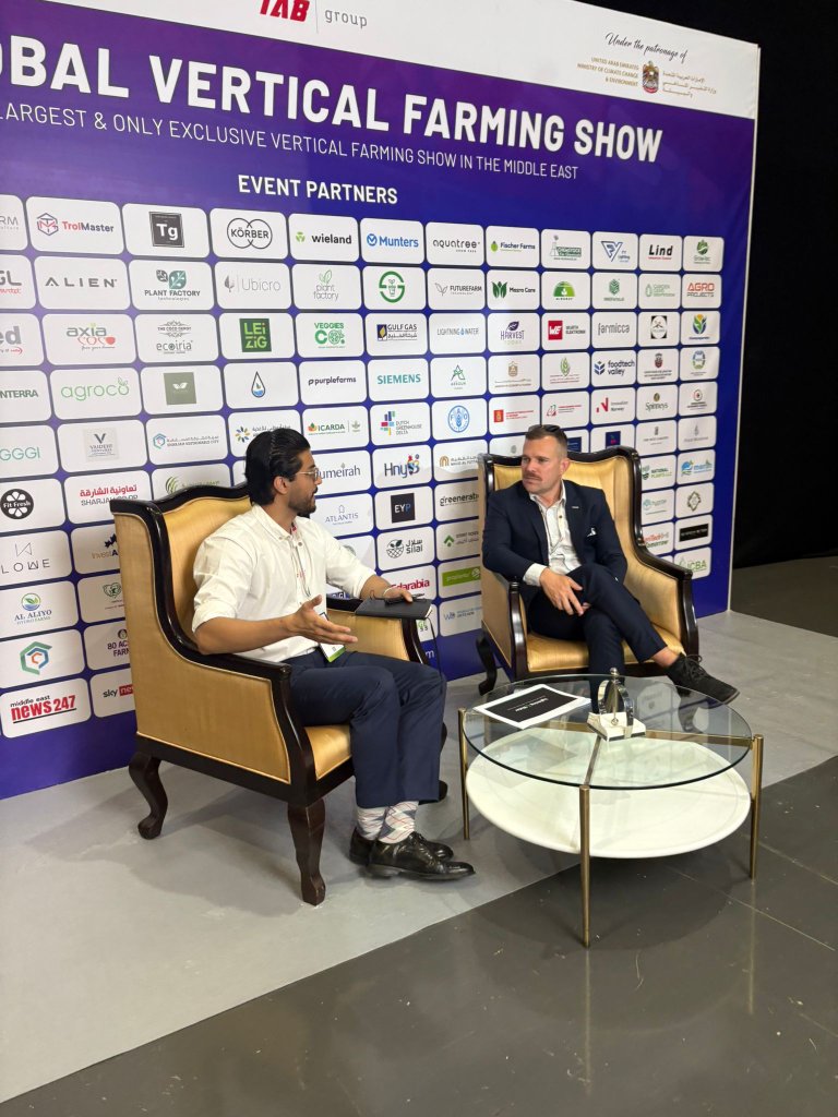 Cory Drippon at the Global Vertical Farming Show