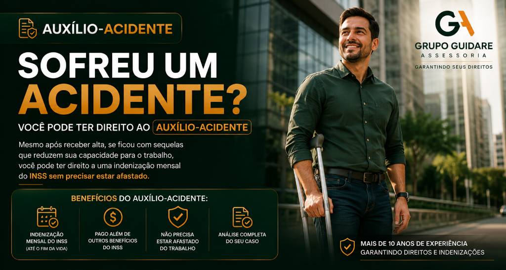 Auxílio-Acidente - sofreu um acidente? Você pode ter direito ao auxílio-acidente