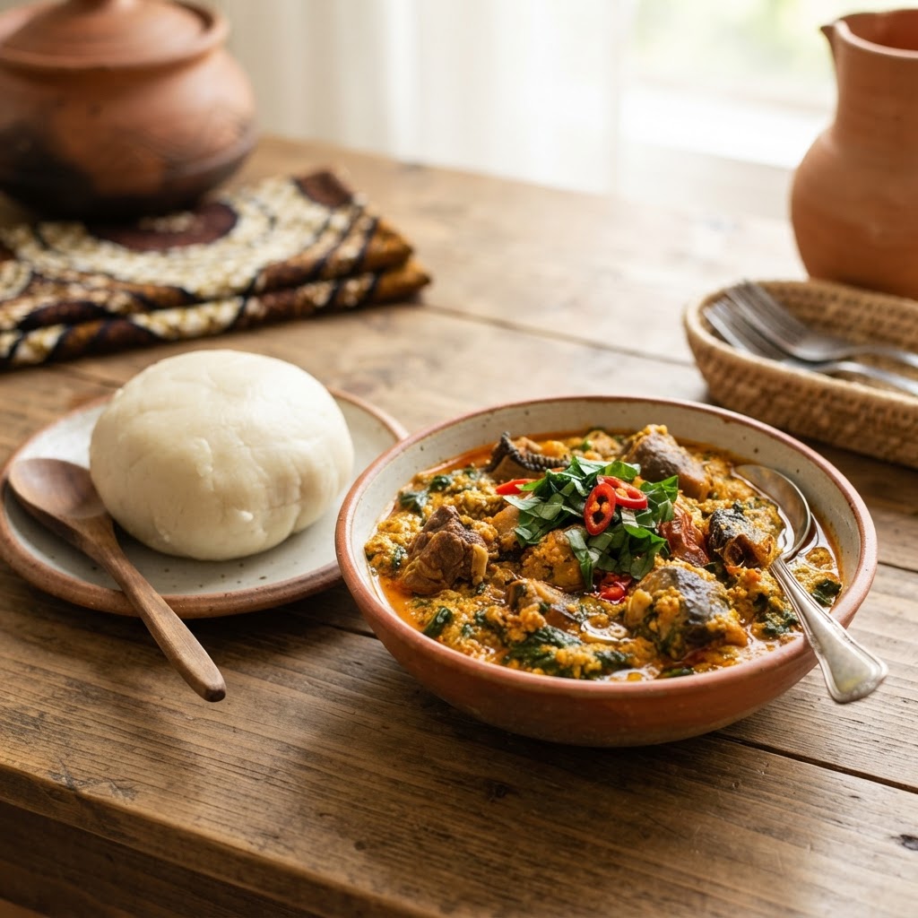 Classic Egusi Soup with Spinach