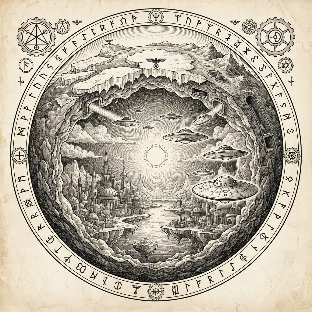 Hollow Earth, Agartha, and Nazi UFOs
