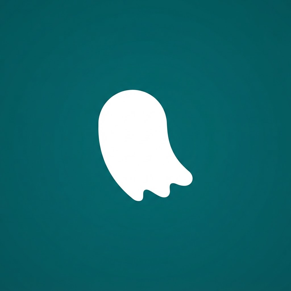 Minimalist Vector render of a ghost topic