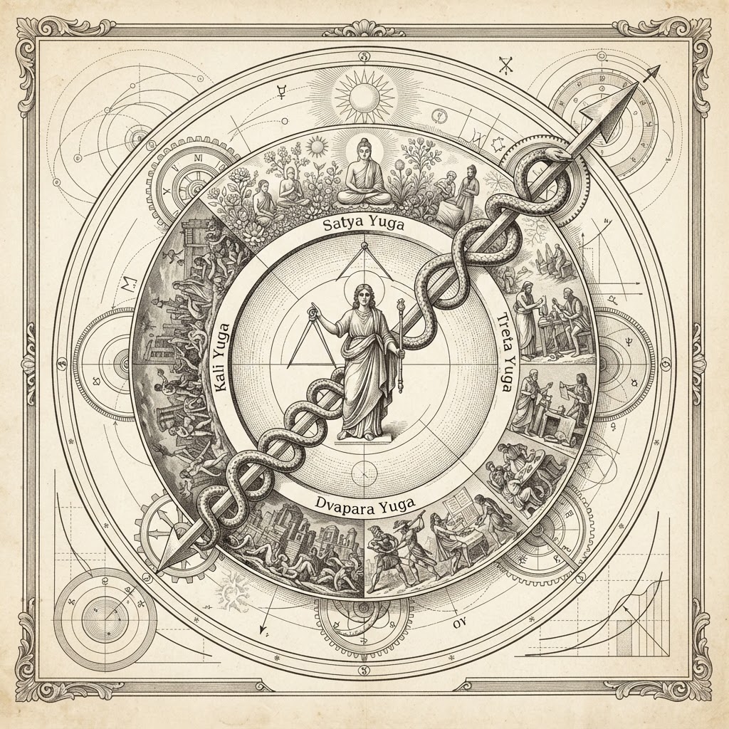 The Yuga Cycle: Determinism vs. Thermodynamic Reality