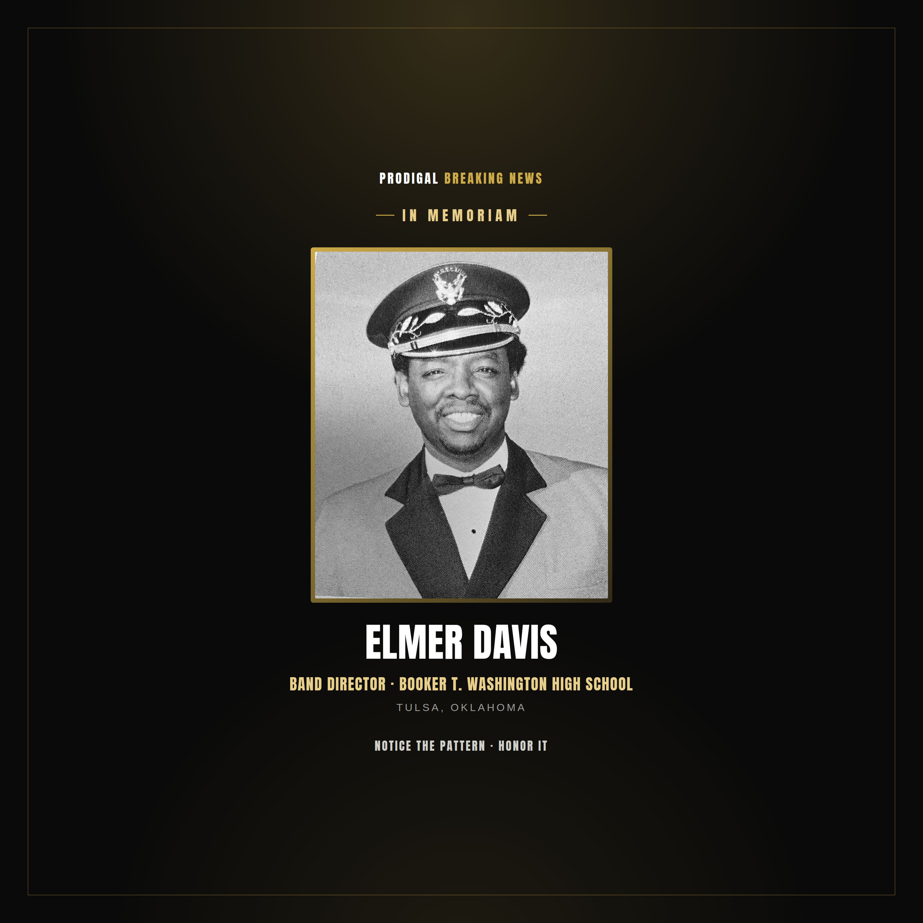 Booker T. Washington Remembers Elmer Davis: The Band Director Who Gave a Generation Its Sound