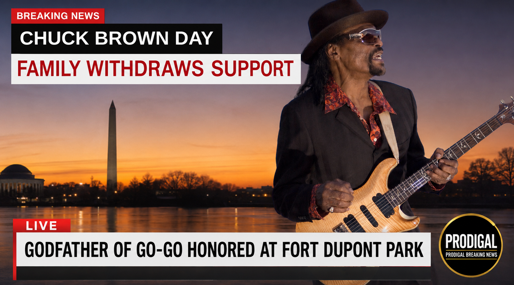 Chuck Brown Day — Family Withdraws Support