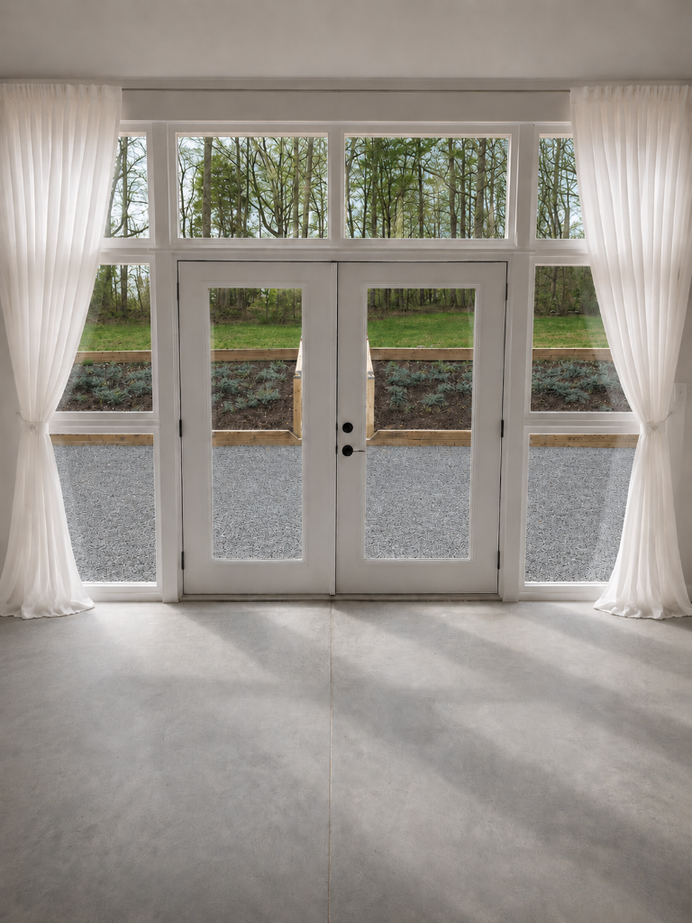Soft white barn draping thumbnail