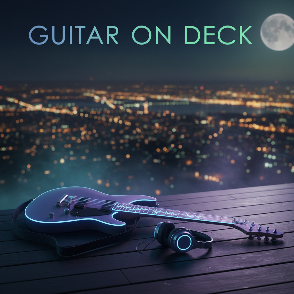 guitar on deck