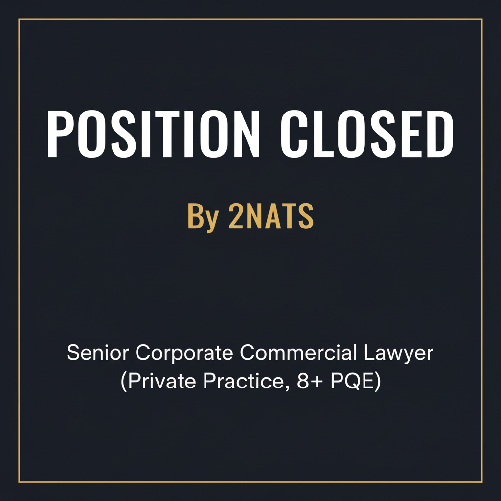 Senior Corporate Commercial Lawyer (Private Practice, 8+ PQE)