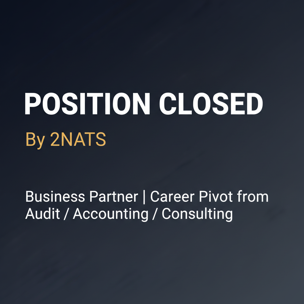 HR Business Partner | Career Pivot from Audit / Accounting / Consulting | 2–3 Years | Singapore (CL-HR-02)