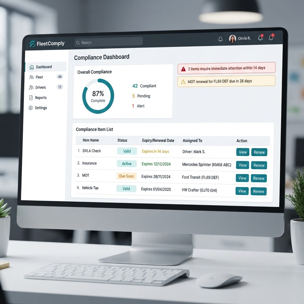 Compliance Tracking screenshot