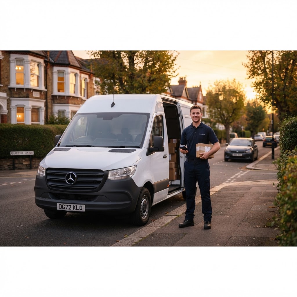 HRC Logistics driver with van