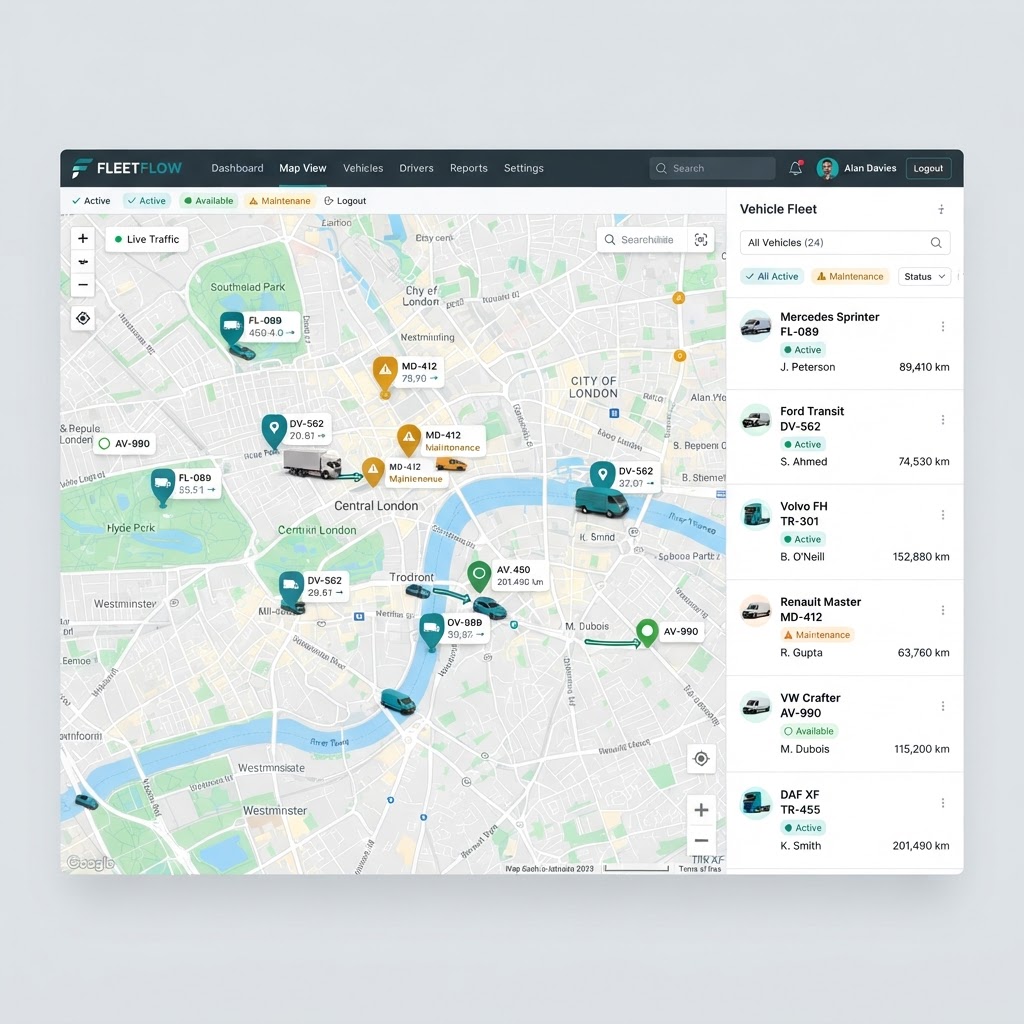 Fleet Tracking screenshot