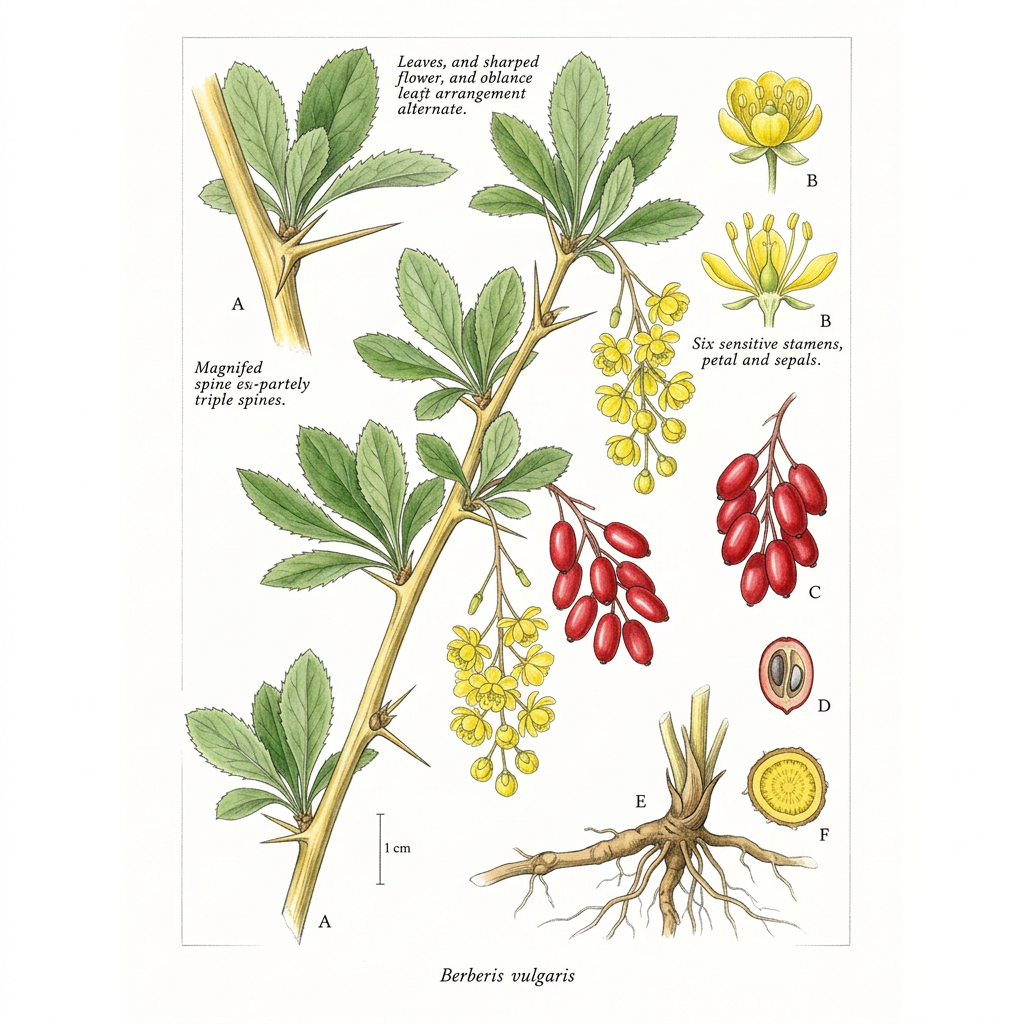 Barberry (Berberis vulgaris) - Medicinal herb used for Diabetes Mellitus, Hyperlipidemia