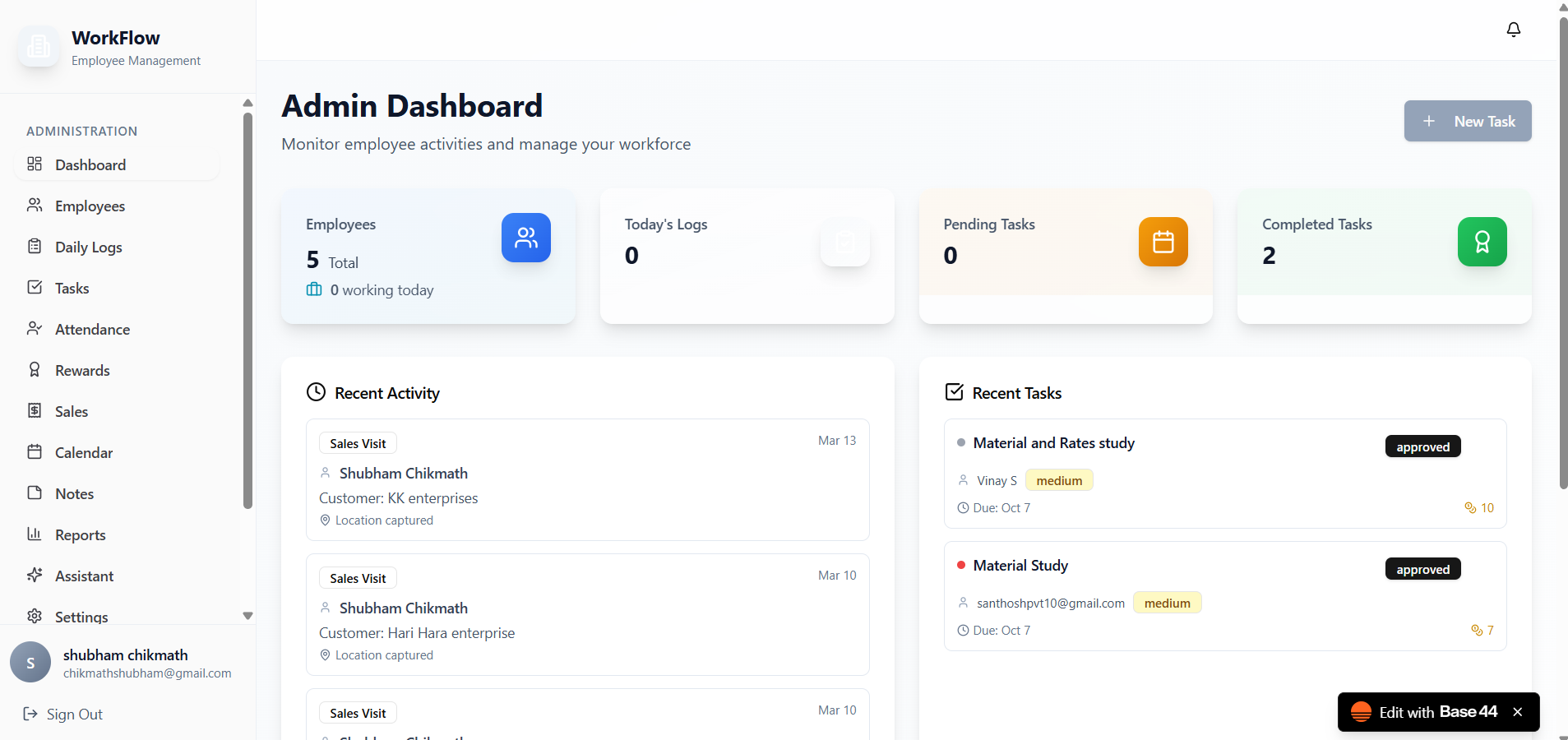 FlowForge template preview