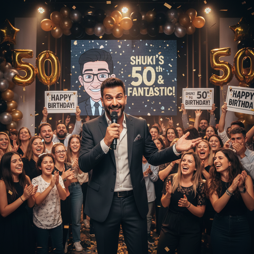 איך מופע סטנדאפ יכול להפוך את יום ההולדת ה-50 לאירוע בלתי נשכח