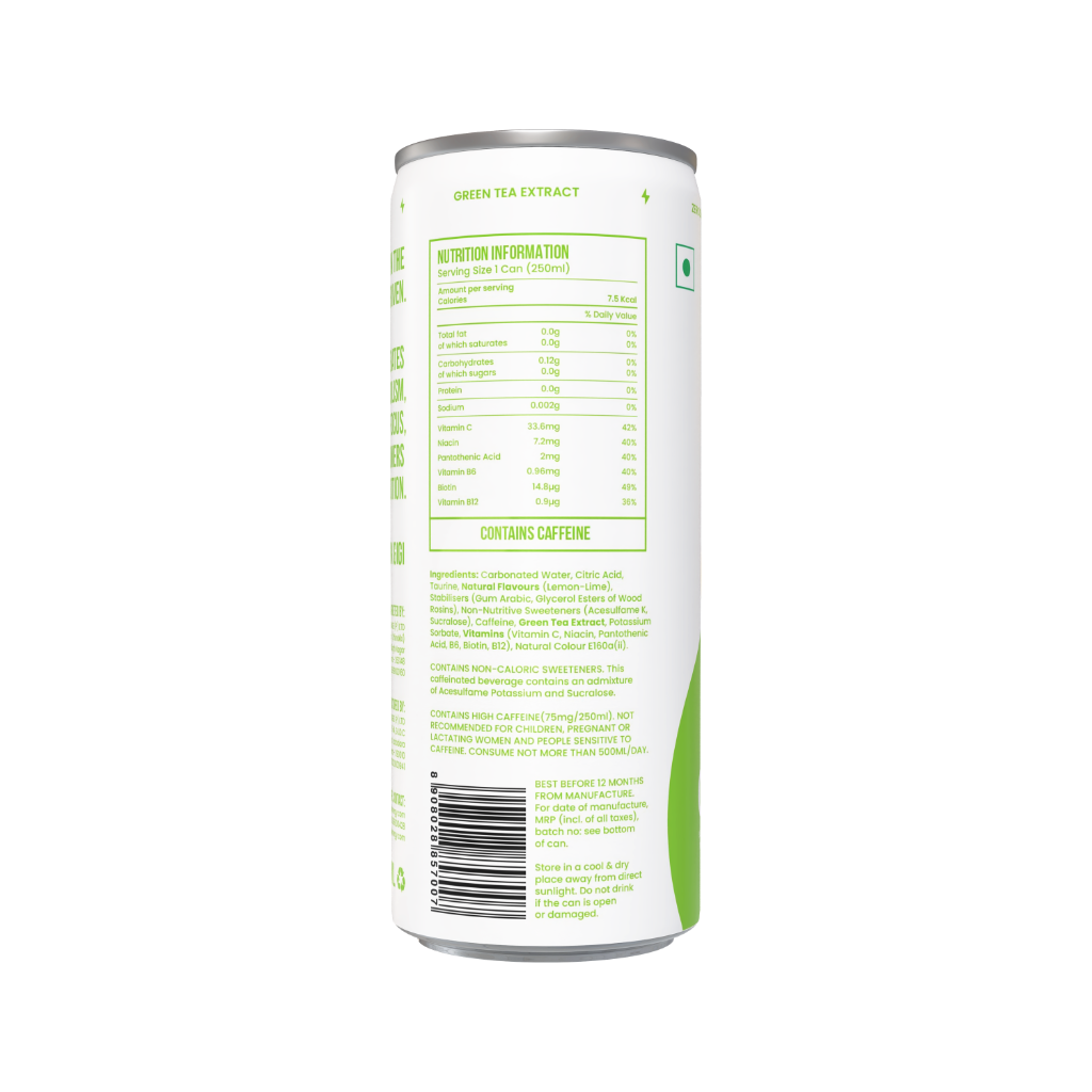 Lemon Lime – Nutrition Panel