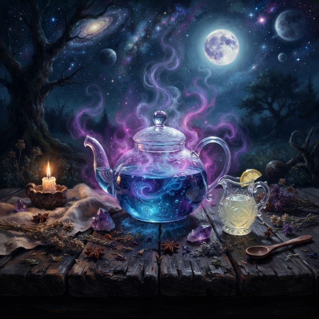 Celestial Sapphire Butterfly Pea & Ginger Elixir