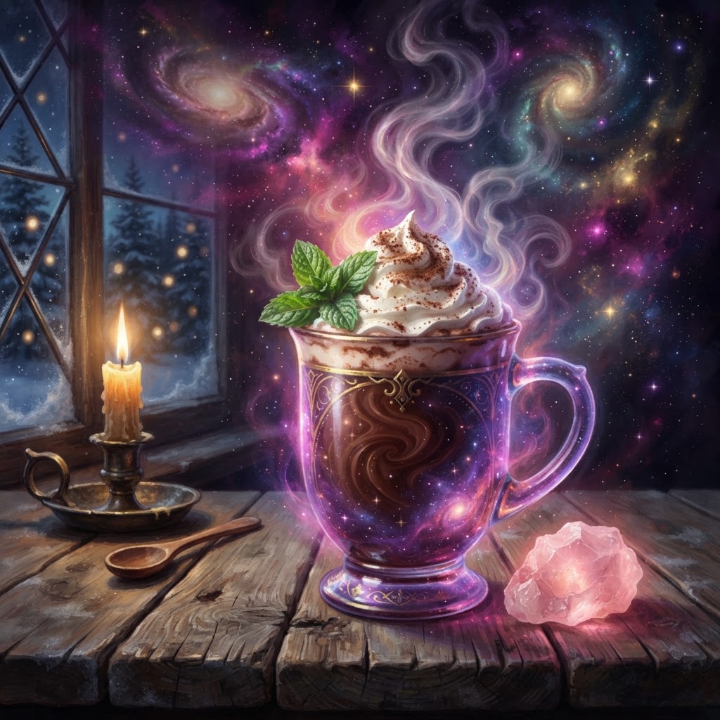 Frosted Velvet Cocoa Heart-Warmth
