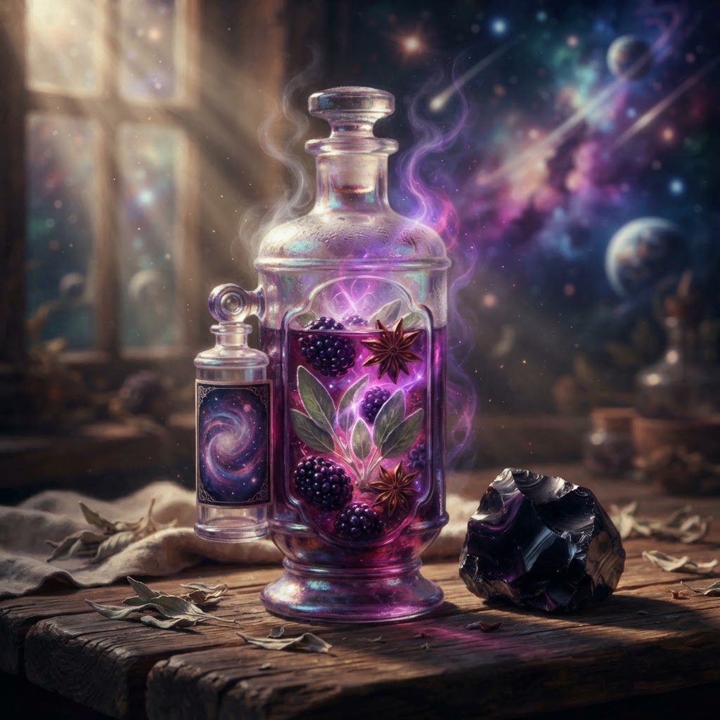Obsidian Sage & Blackberry Guardian Water