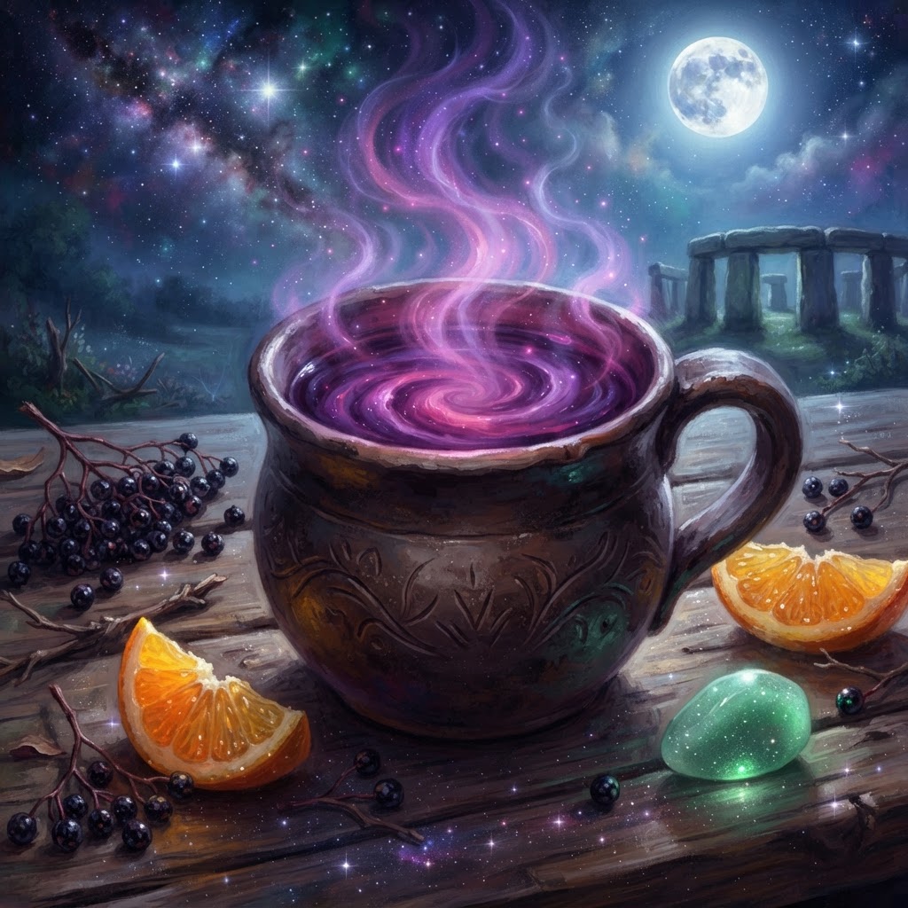Waxing Crescent Elderberry Growth Elixir