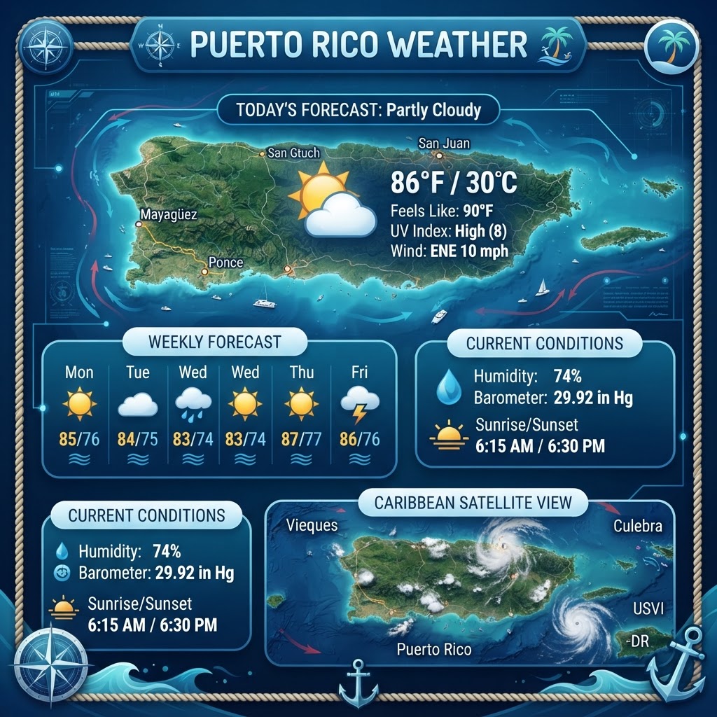 Sun, Surf, and Summer Breezes: Puerto Rico Weather Update for July 16, 2026