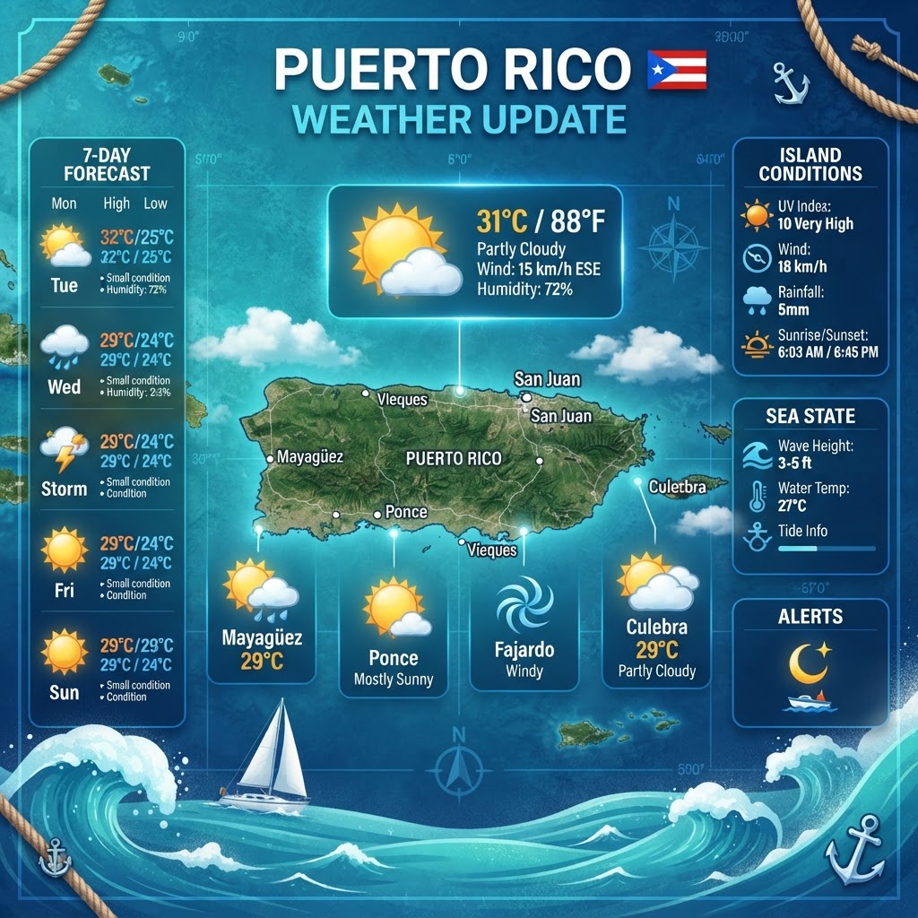 Puerto Rico Daily Weather & Marine Outlook