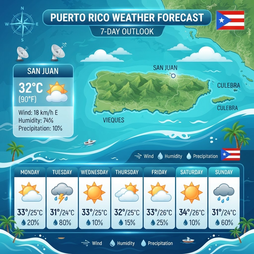 Puerto Rico Weather: Saharan Dust and Choppy Seas Ahead