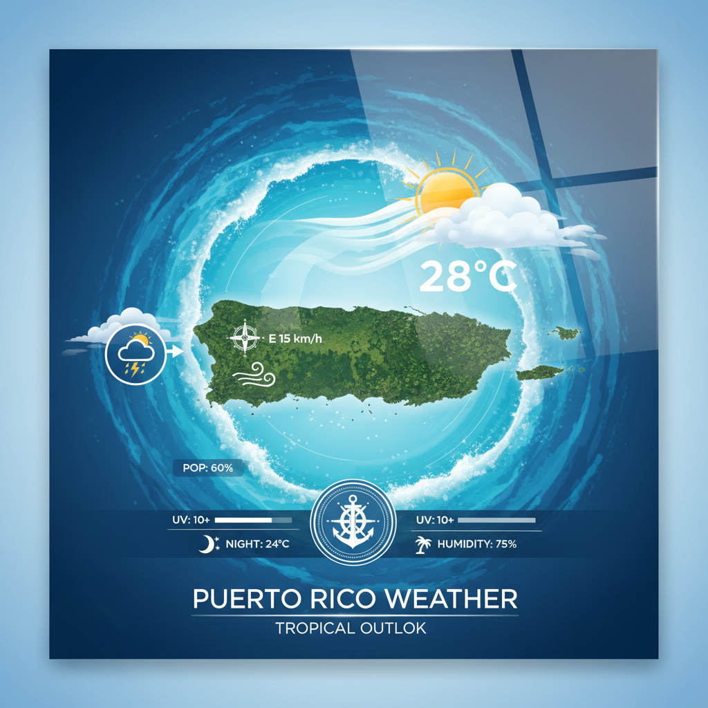 Breezy Trades and Approaching Tropical Wave: Puerto Rico Marine Outlook